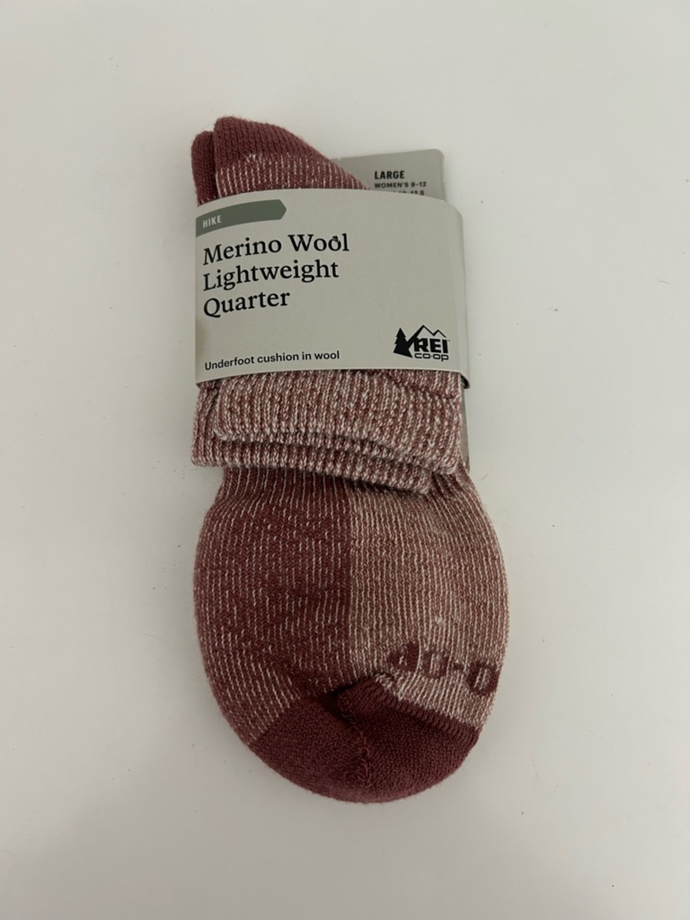REI Merino Wool Lightweight Quarter Socks